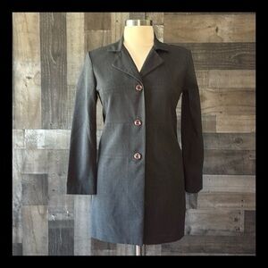 Sag Harbor vintage 90s long blazer size 10 lightweight dark feminine whimsigoth